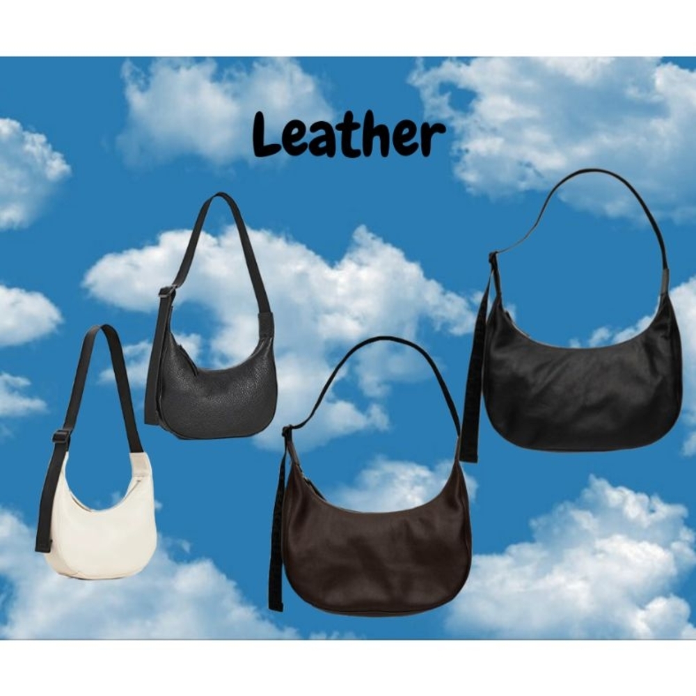DISO: Large Black Leather Crescent. DO NOT PURCHASE - Picture 4 of 6